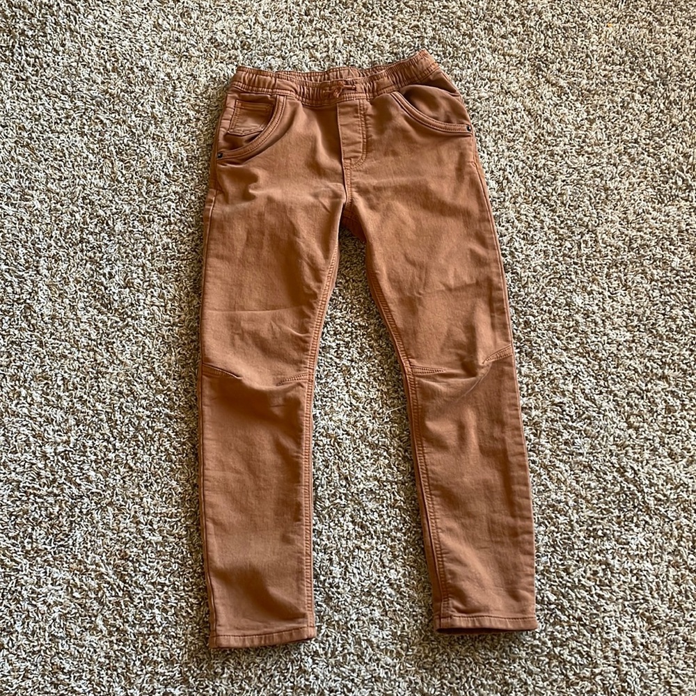 Boys Khaki pull-on pants 🌞